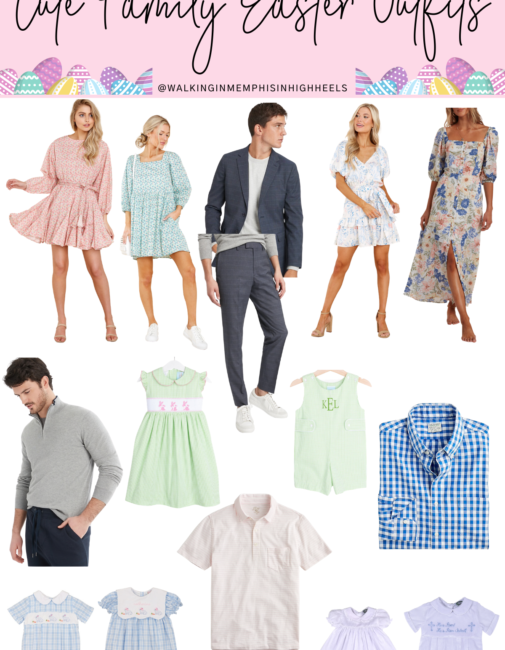 Family easter outfits featured by top Memphis fashion blogger, Walking in Memphis in High Heels.