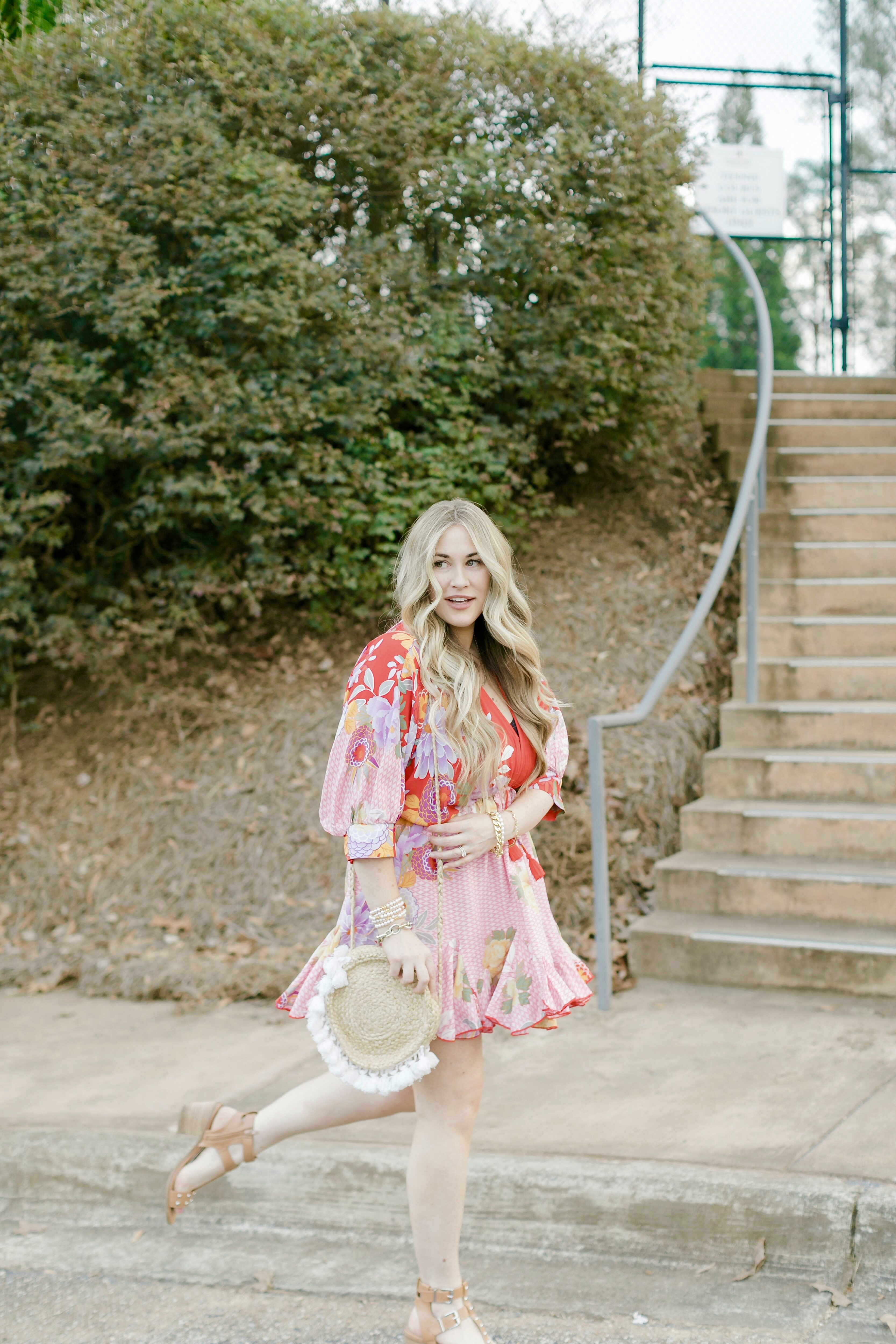 Spring florals featured by top Memphis fashion blogger, Walking in Memphis in High Heels.