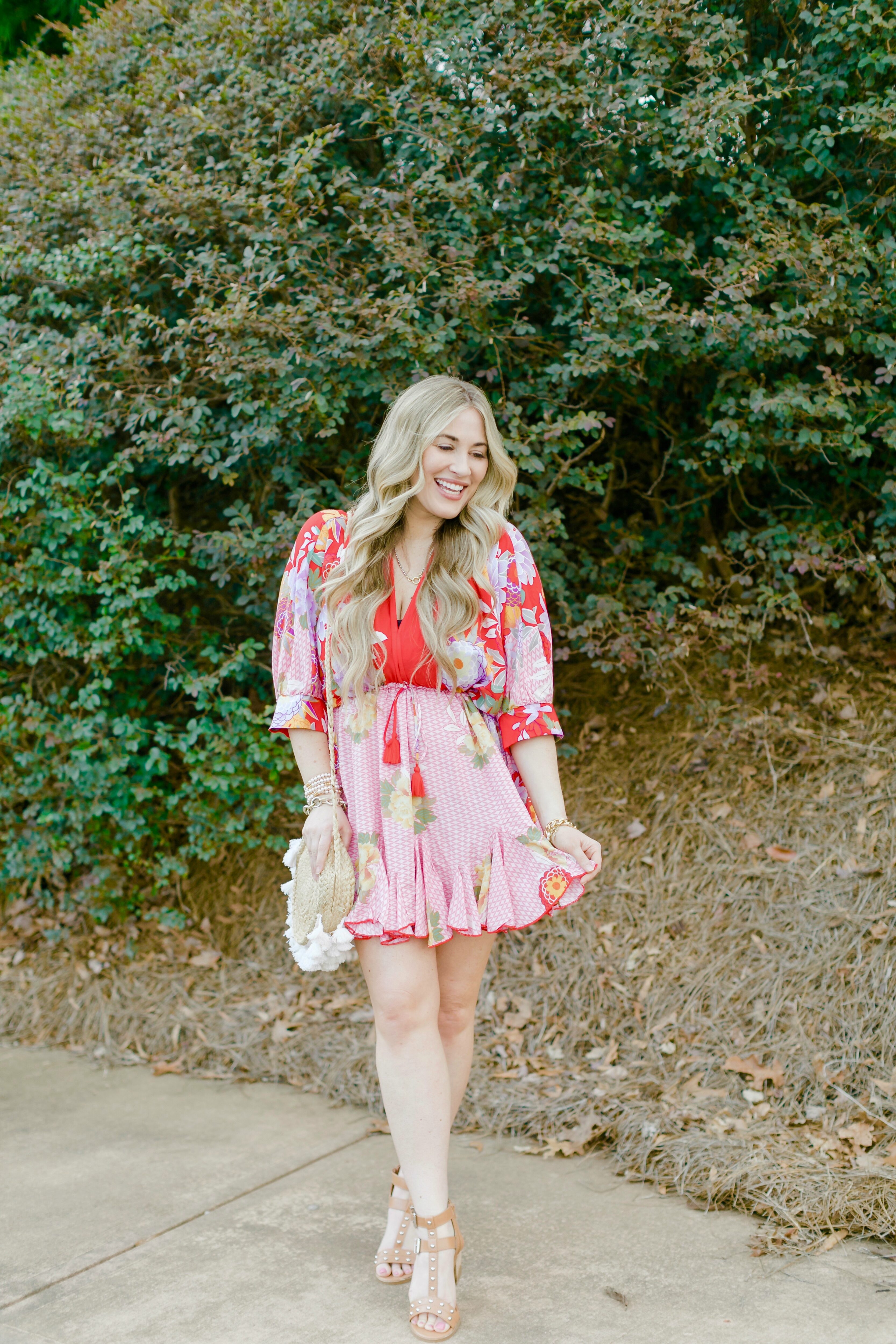 Spring florals featured by top Memphis fashion blogger, Walking in Memphis in High Heels.