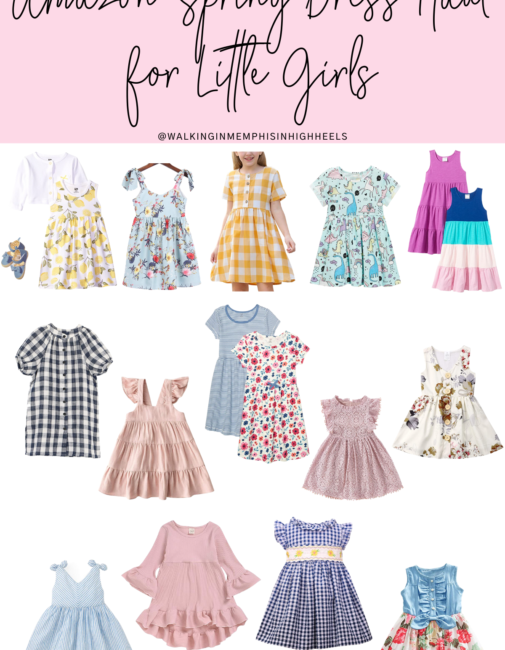 Amazon Spring Dress Haul for Little Girls featured by top Memphis fashion blogger, Walking in Memphis in High Heels.