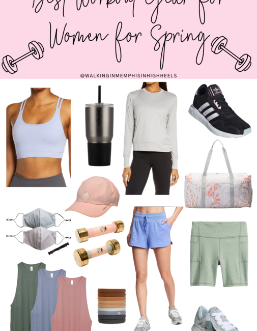 Best Workout Gear for Women for Spring featured by top Memphis fitness blogger, Walking in Memphis in High Heels.