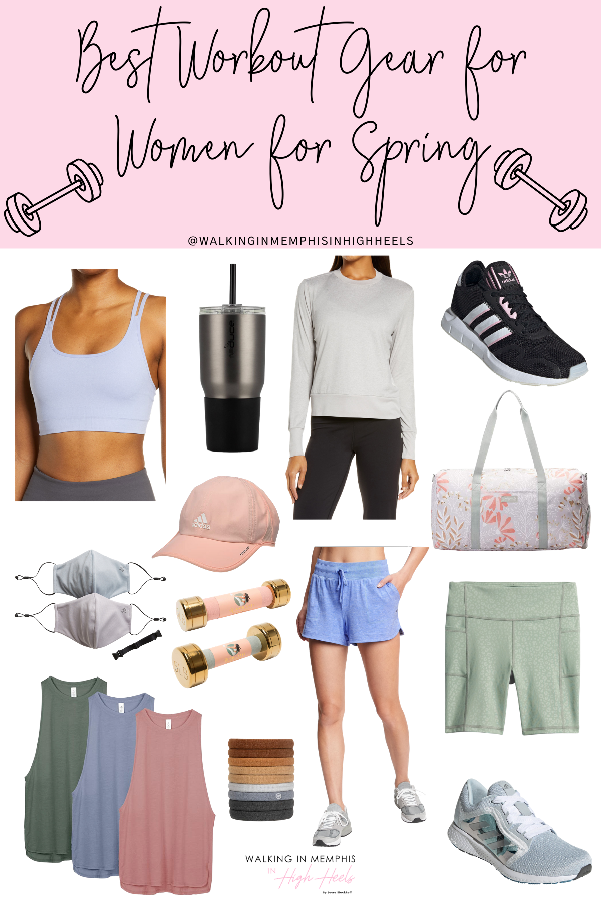 Best Workout Gear for Women for Spring featured by top Memphis fitness blogger, Walking in Memphis in High Heels.