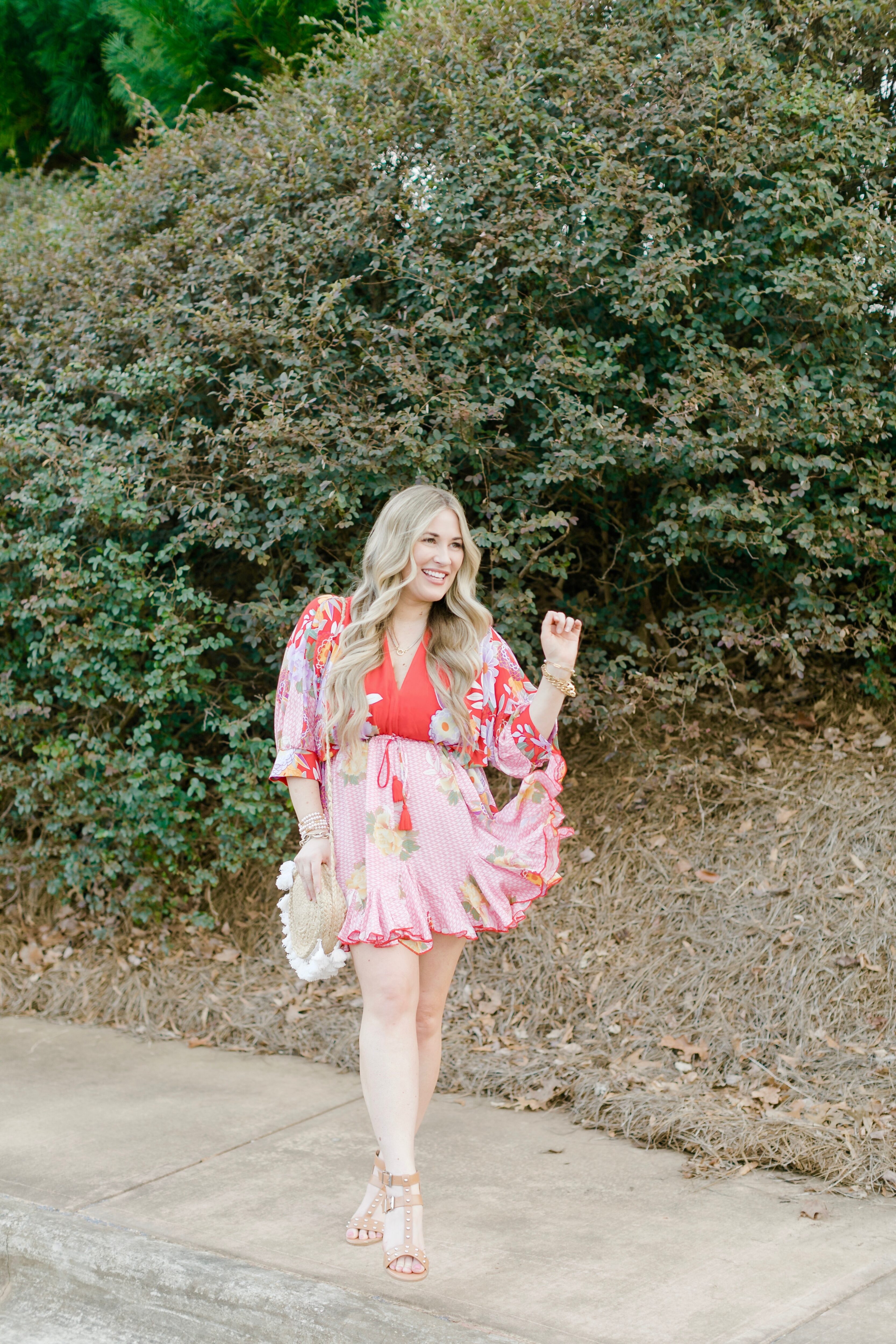 Spring florals featured by top Memphis fashion blogger, Walking in Memphis in High Heels.