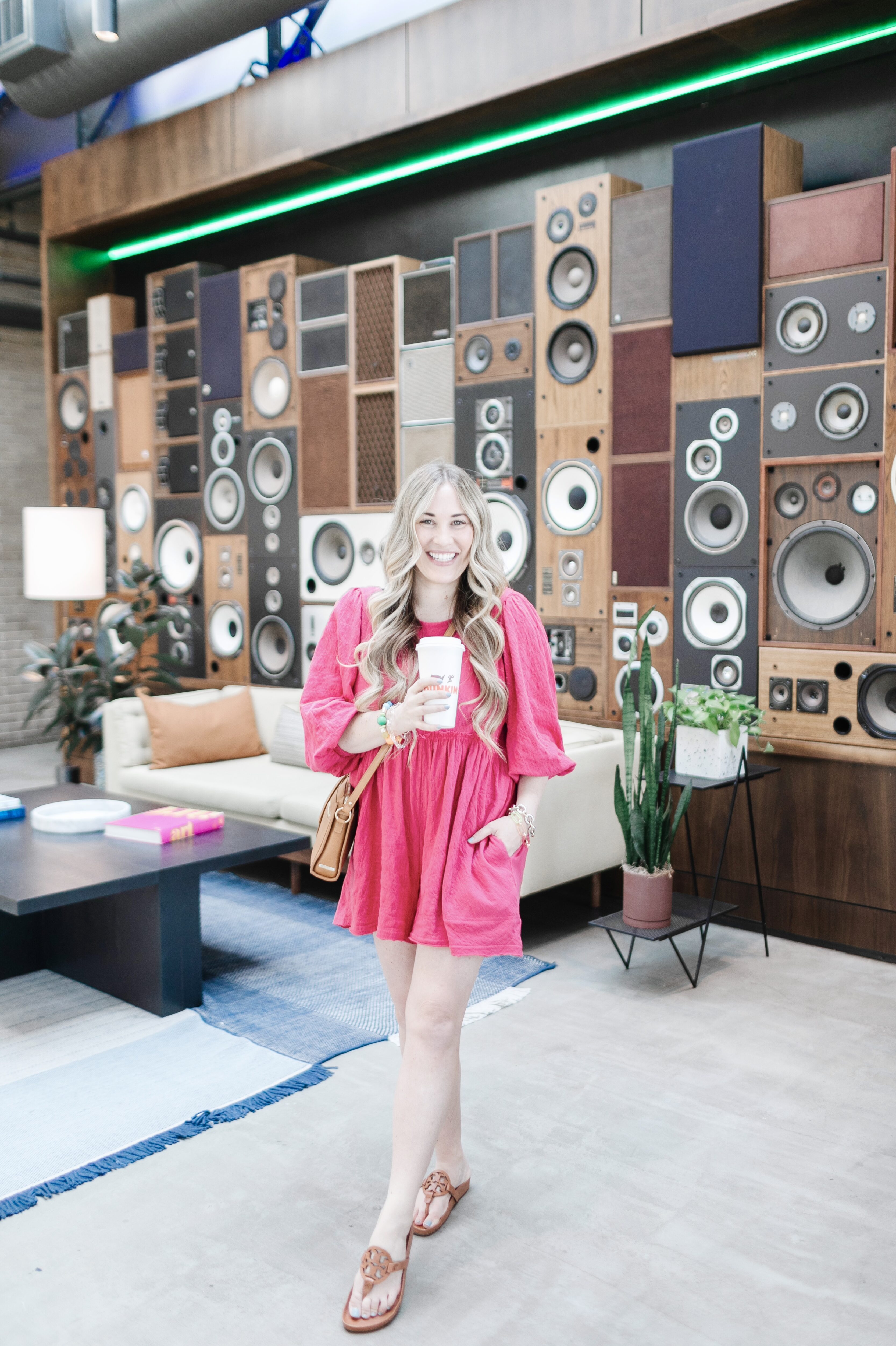 Cute Spring Rompers for Women featured by top Memphis fashion blogger, Walking in Memphis in High Heels: image of a woman wearing a pink Free People romper