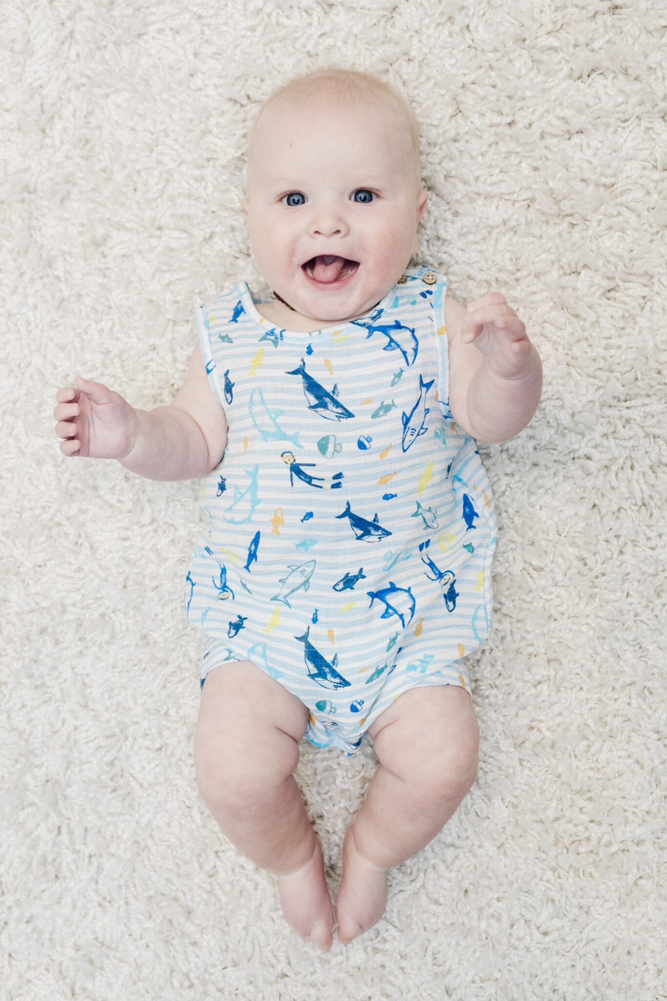 7 Month Baby boy Update featured by top Memphis mommy blogger, Walking in Memphis in High Heels.