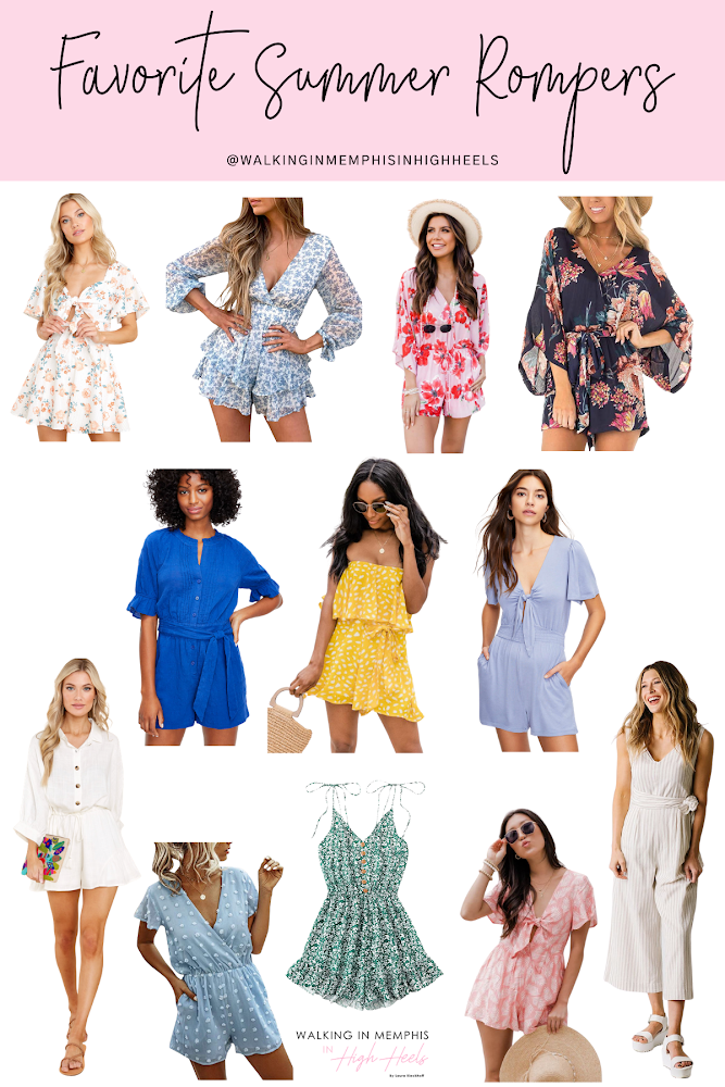 12 Cute Summer Rompers for Women - Walking in Memphis in High Heels