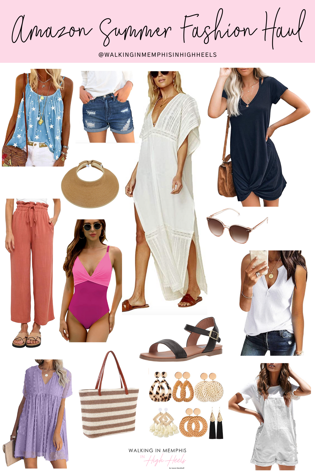 Amazon Summer Fashion Haul featured by top Memphis fashion blogger, Walking in Memphis in High Heels.