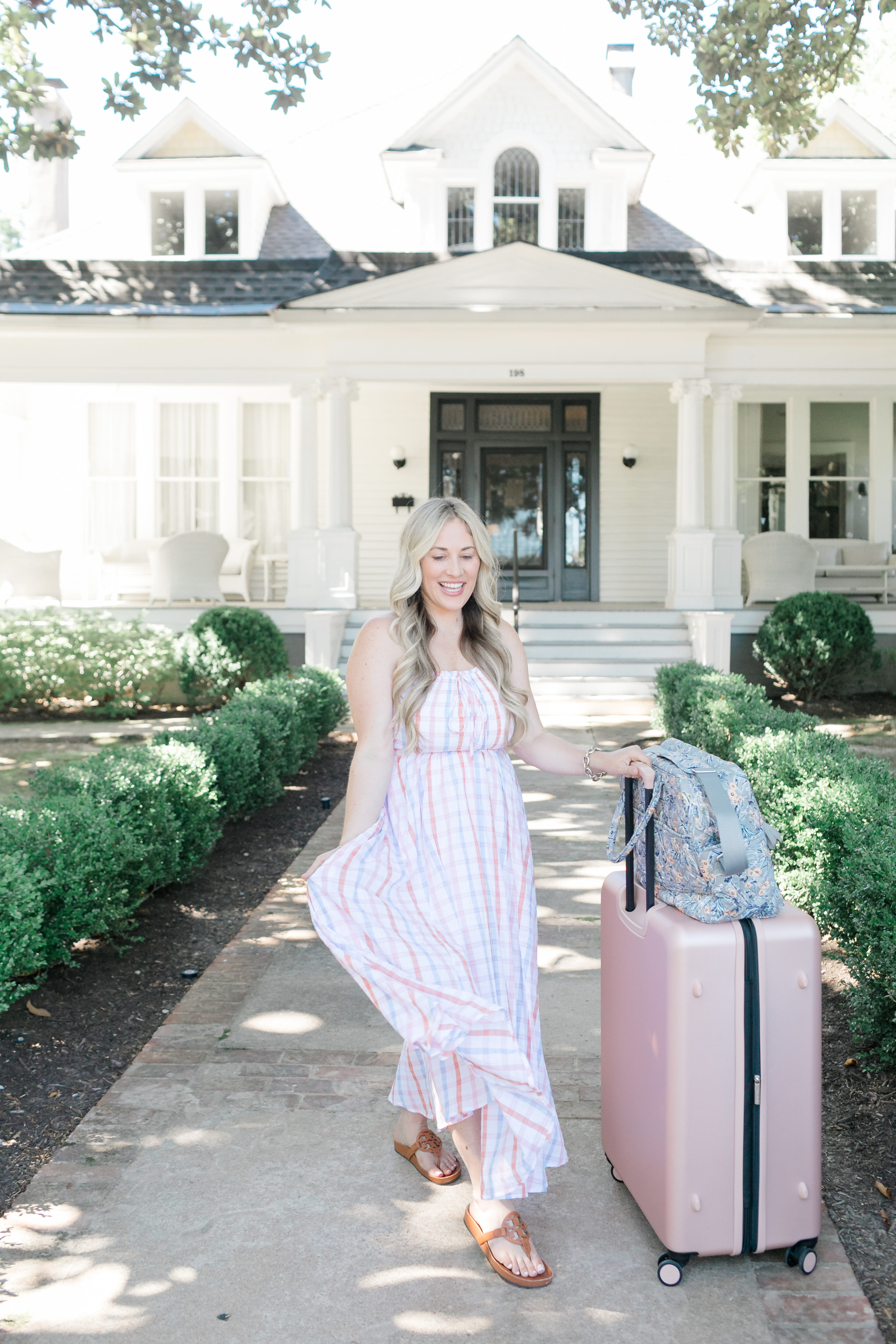 Vera Bradley Travel Collection reviewed by top US travel and fashion blogger, Walking in Memphis in High Heels.