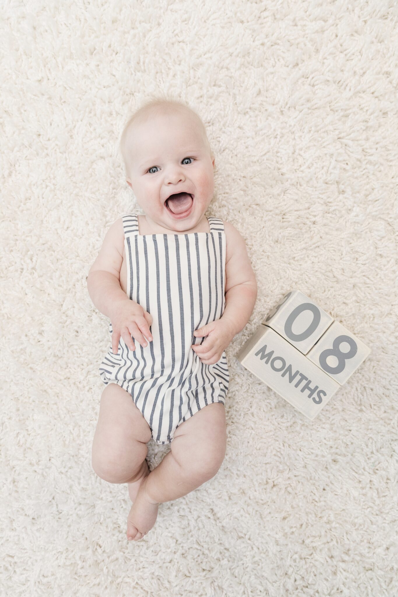 Grayson's 8 Month Baby Update featured by top US mommy blogger, Walking in Memphis in High Heels.