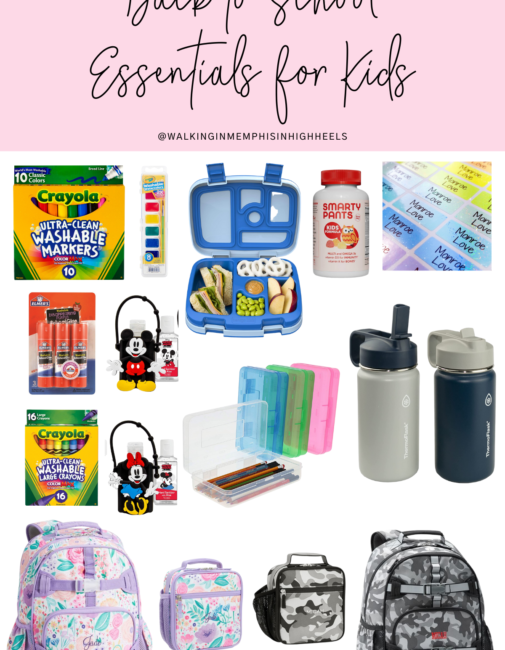 Back to School Essentials 2021 for Kids featured by top US mommy blogger, Walking in Memphis in High Heels.