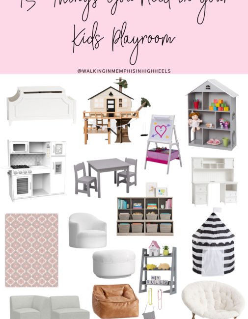 15 Kids Playroom Must Haves featured by top US mommy blogger, Walking in Memphis in High Heels.