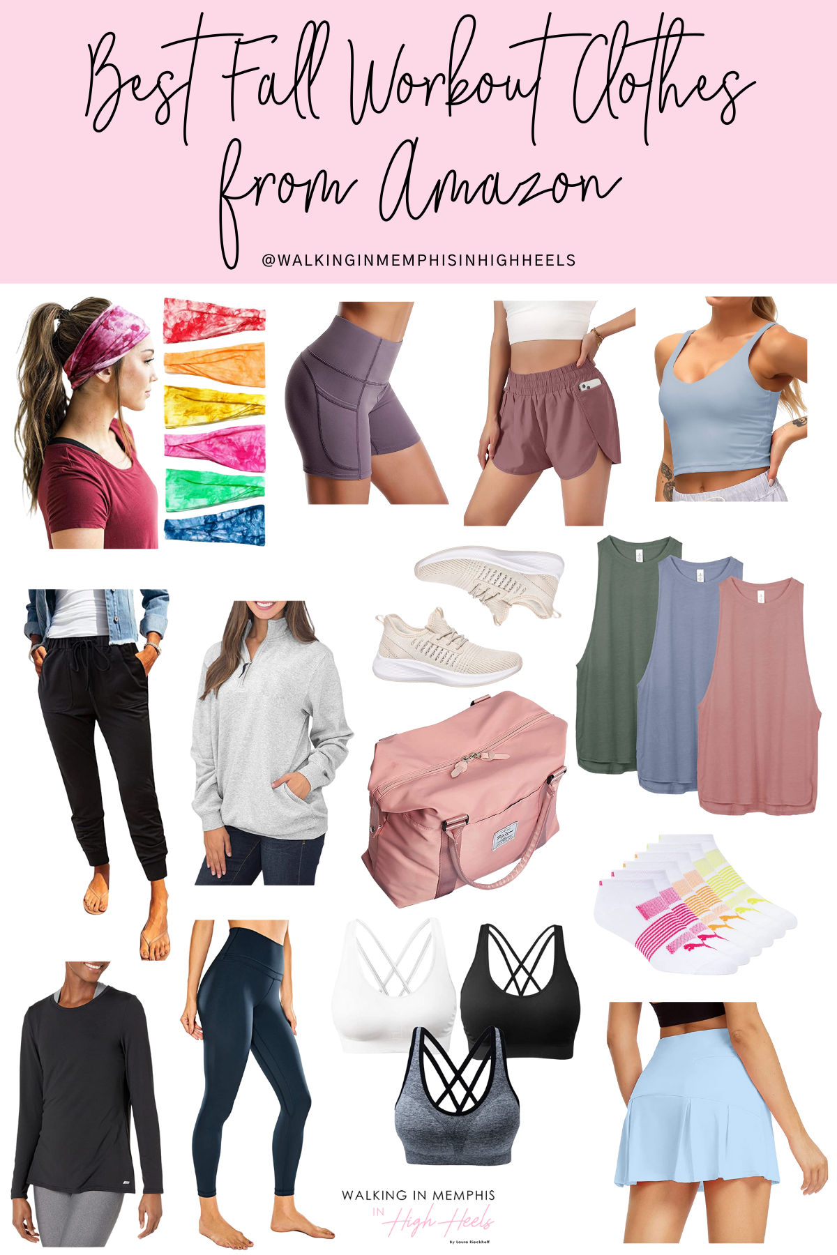 Amazon Favorites: Best Fall Workout Clothes for Women featured by top US fitness blogger, Walking in Memphis in High Heels.