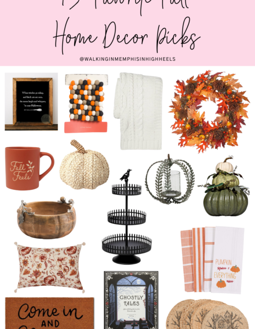 15 Favorite Fall Home Decor Picks featured by top Memphis lifestyle blogger, Walking in Memphis in High Heels.