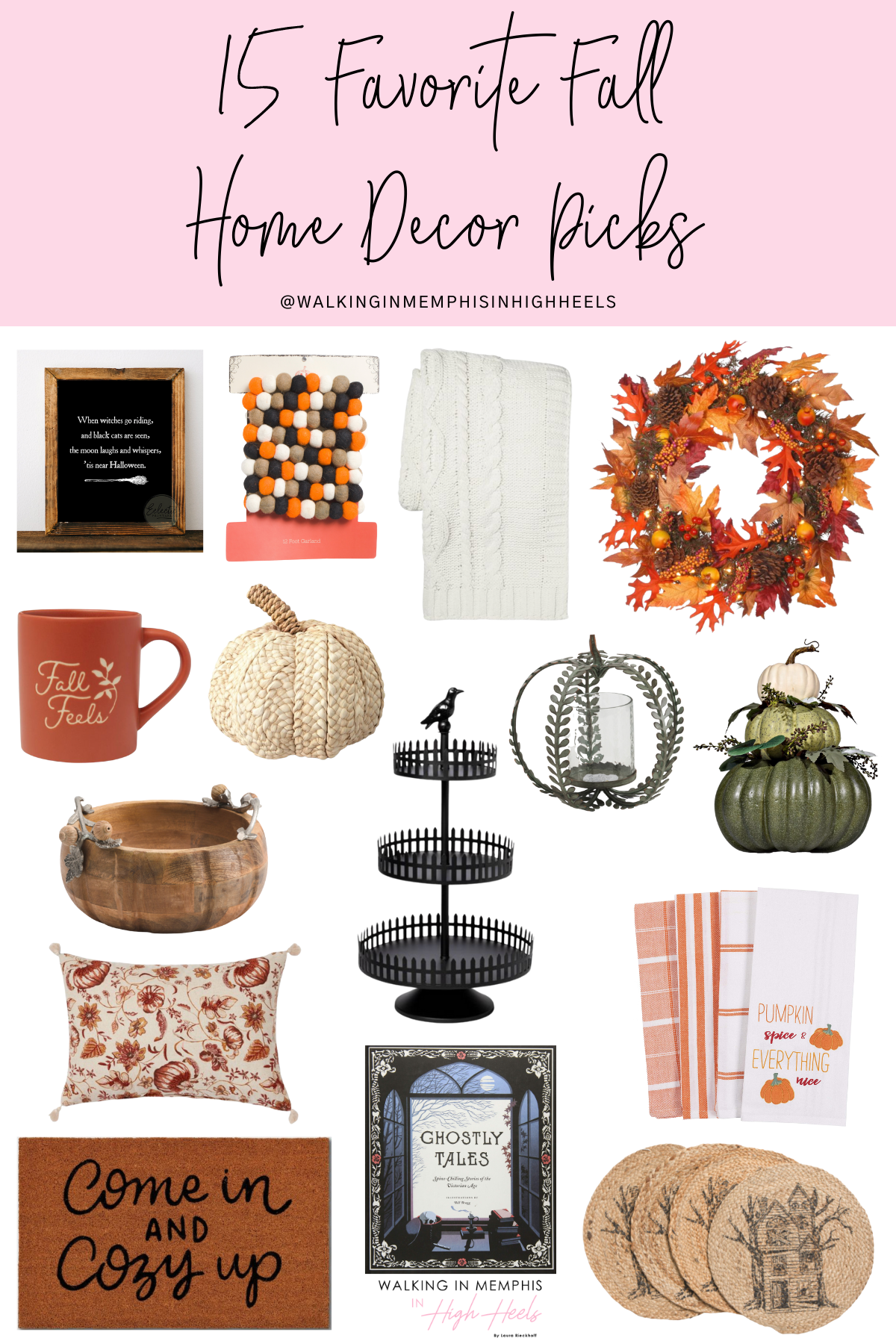 15 Favorite Fall Home Decor Picks featured by top Memphis lifestyle blogger, Walking in Memphis in High Heels.
