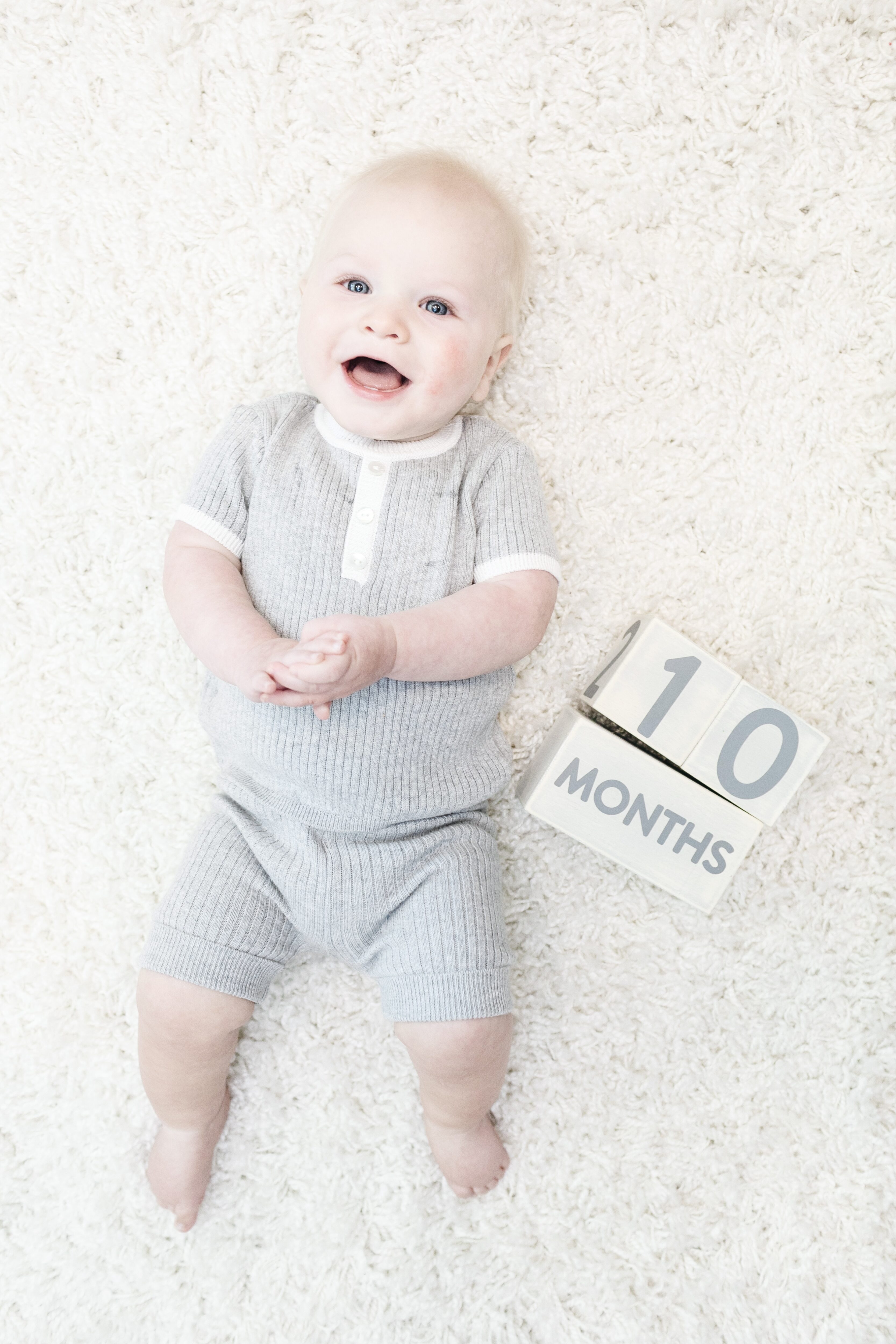 Grayson's 10 Month Baby Update featured by top US mommy blogger, Walking in Memphis in High Heels.