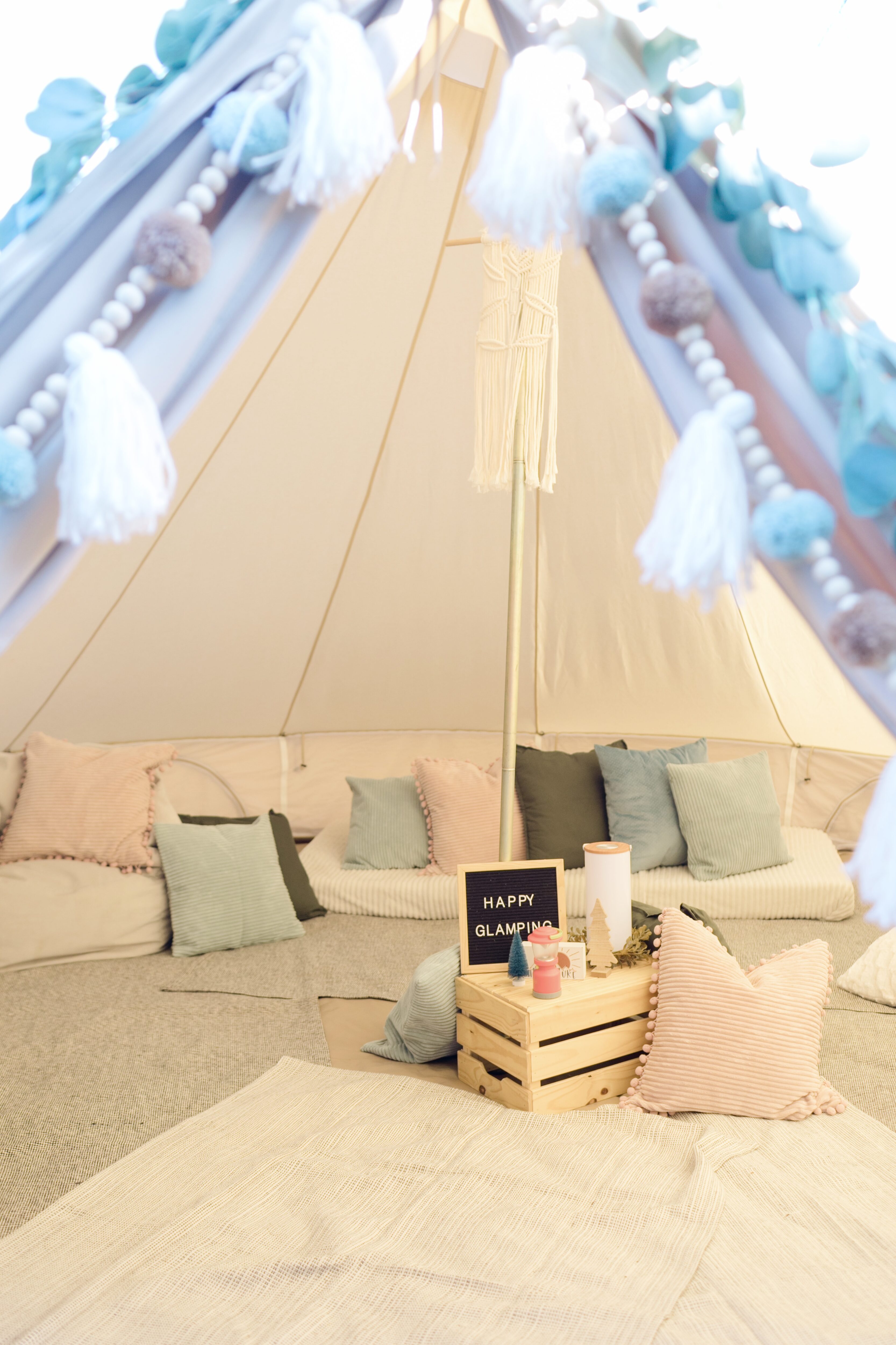 Glamping Birthday Party ideas featured by top US mommy blogger, Walking in Memphis in High Heels.