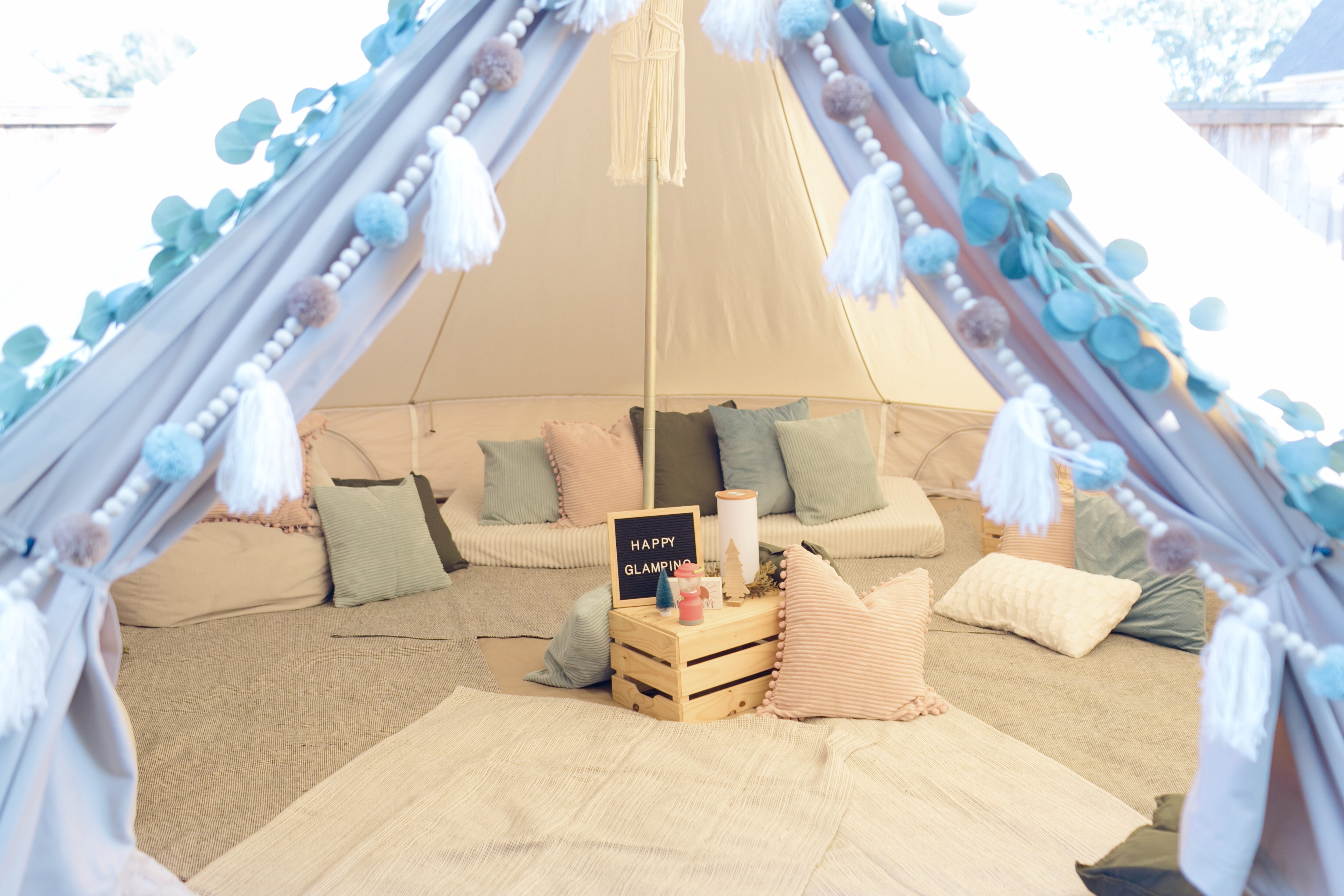 Glamping Birthday Party ideas featured by top US mommy blogger, Walking in Memphis in High Heels.