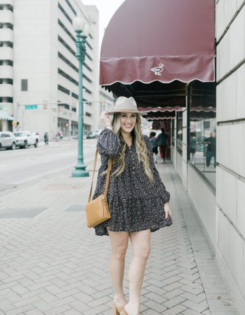 How to Wear a Dress in Winter, tips featured by top US mom fashion blogger, Walking in Memphis in High Heels.