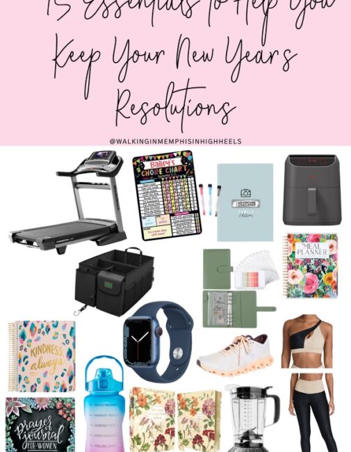 New Year's Resolutions essentials by top US lifestyle blogger, Walking in Memphis in High Heels.