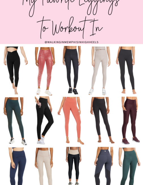 Top 15 Best Workout Leggings for Women featured by top US lifestyle blogger, Walking in Memphis in High Heels.