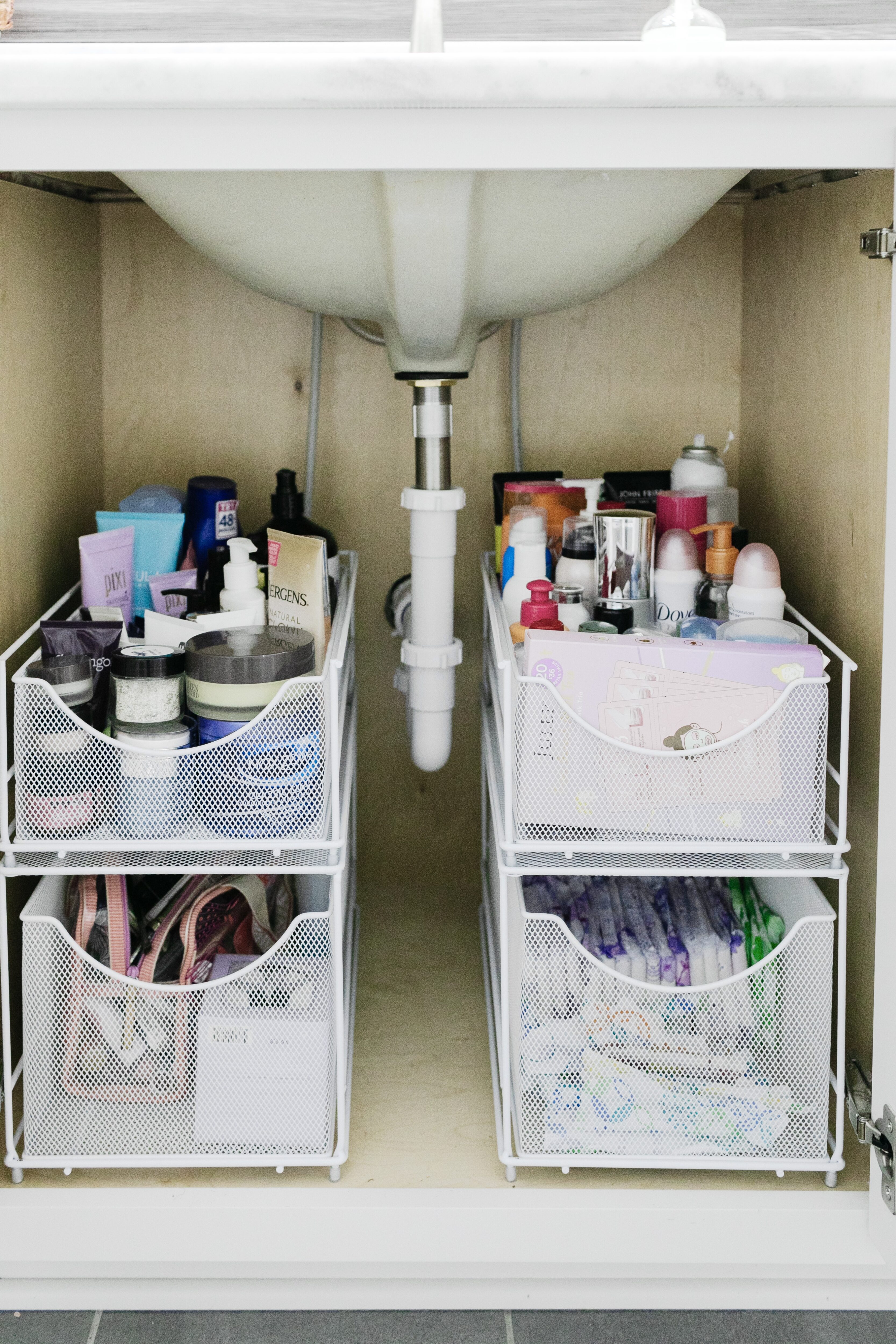 How To: Organize Under Your Bathroom Sink 