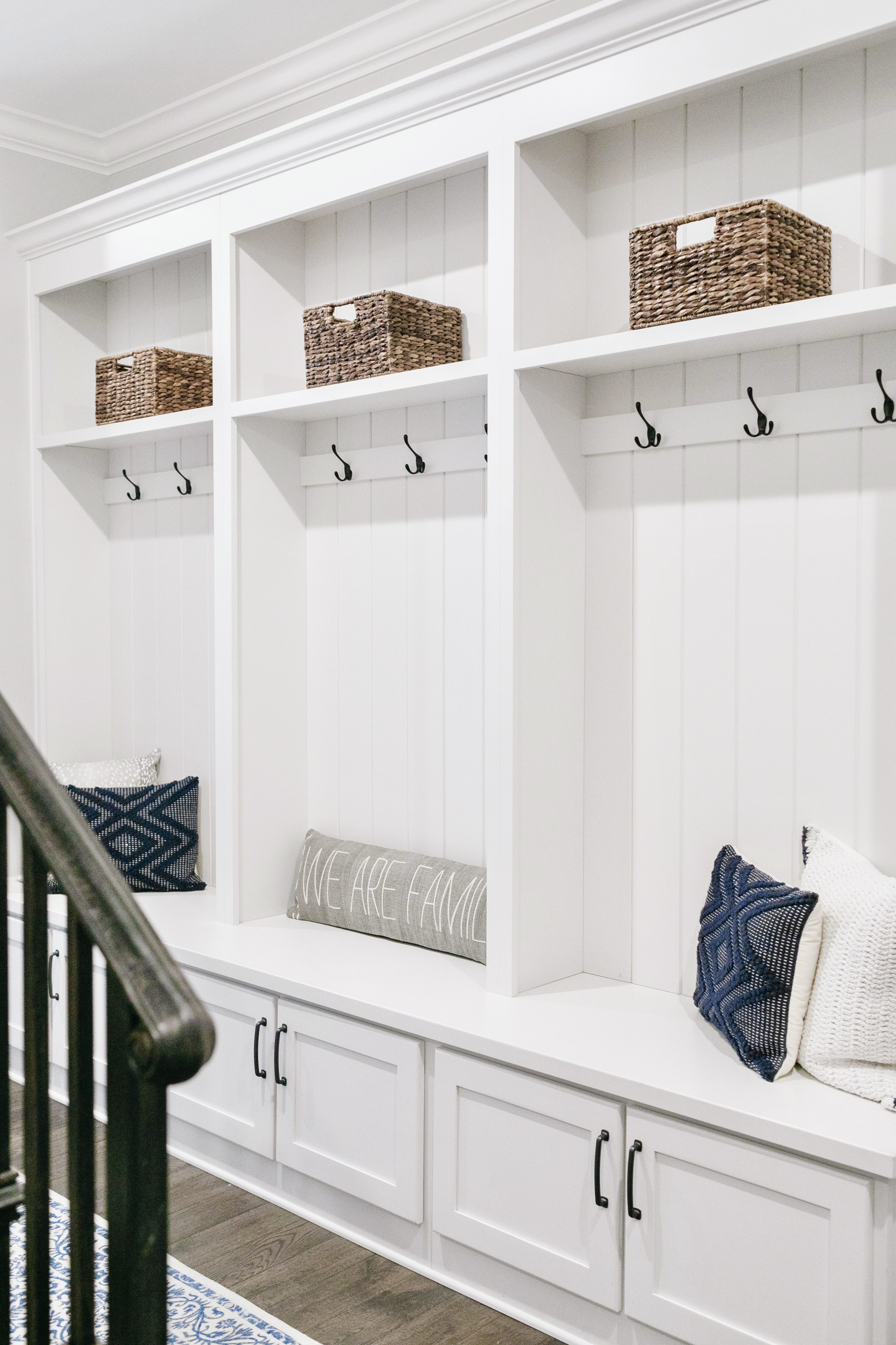 Entryway cubbies decor featured by top US lifestyle blogger, Walking in Memphis in High Heels.