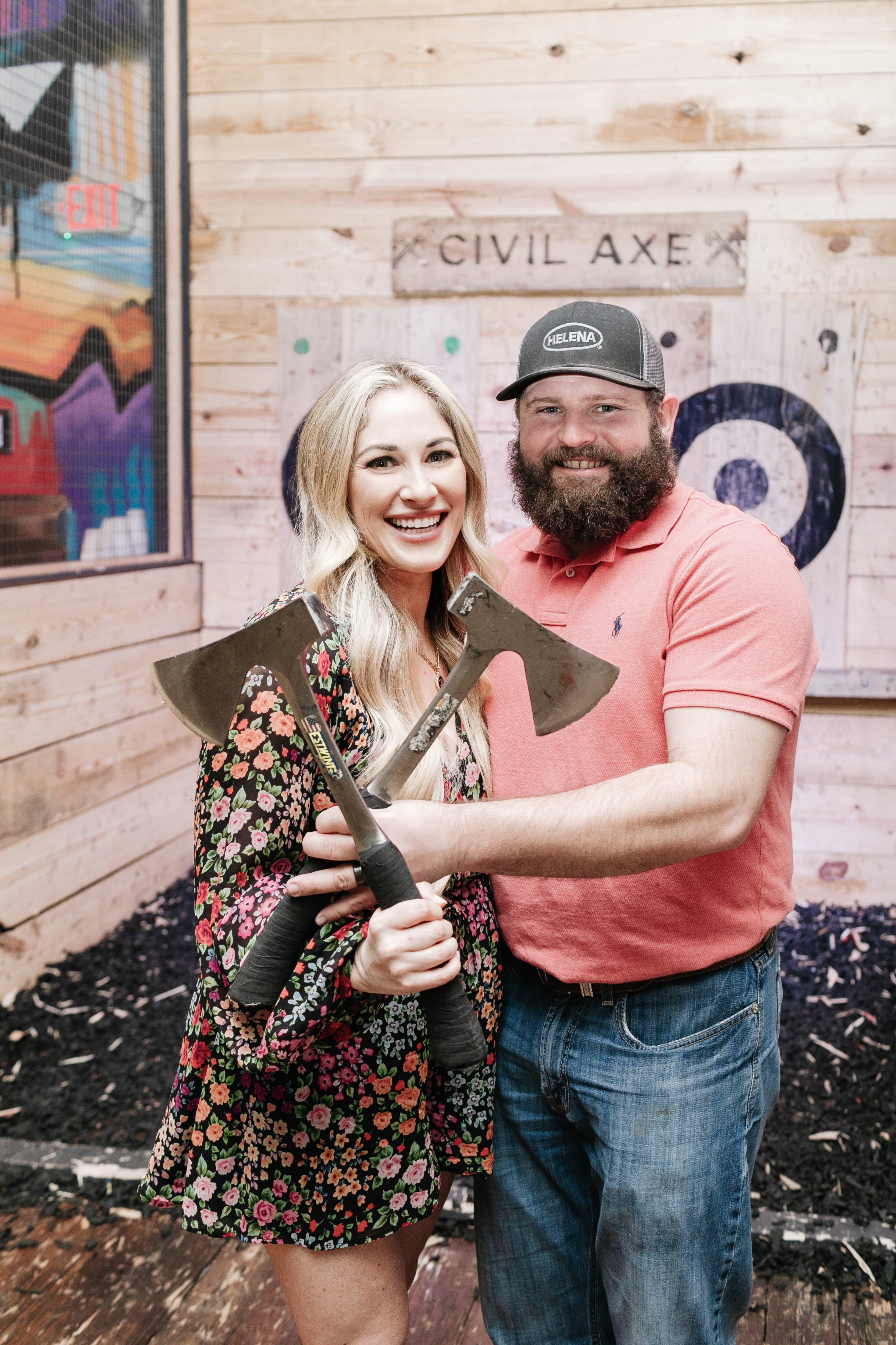 Review of Civil Axe Throwing Downtown Memphis by Walking in Memphis in High Heels.