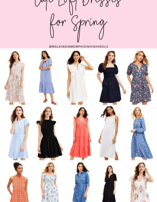Loft Dresses for Spring featured by top US mom fashion blogger, Walking in Memphis in High Heels.
