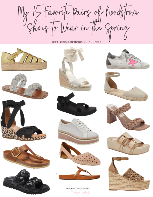 15 Best Pairs of Nordstrom Shoes for Spring featured by top US mom fashion blogger, Walking in Memphis in High Heels.