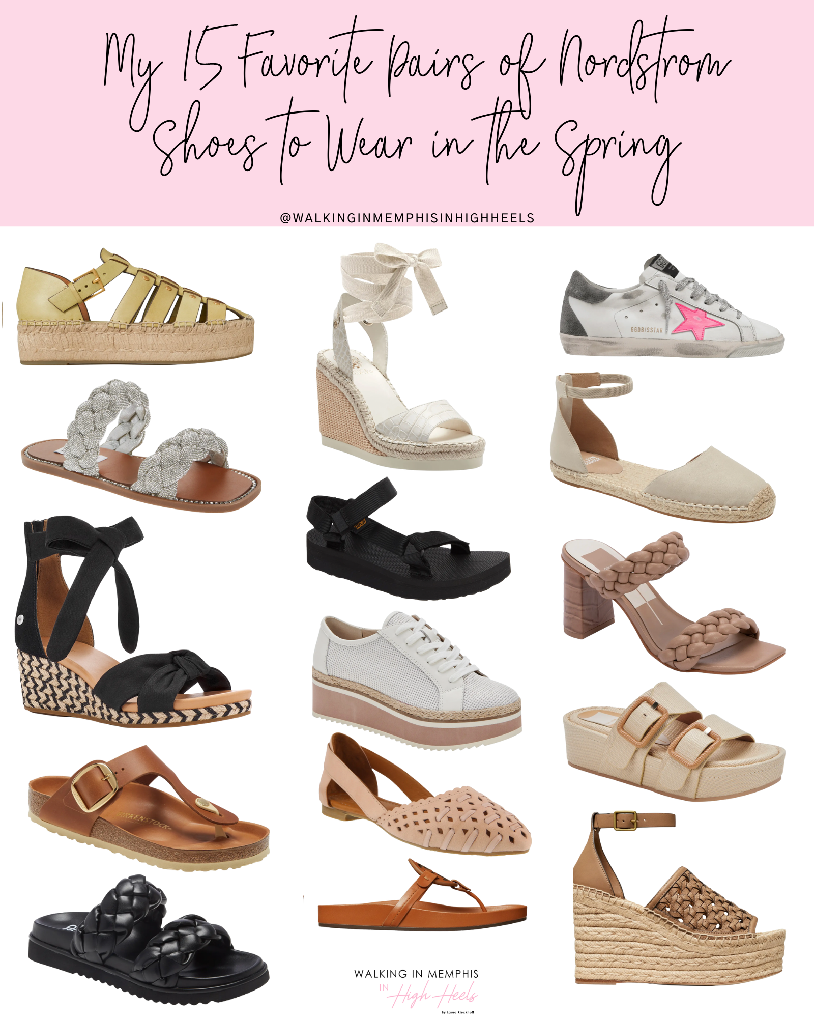15 Best Pairs of Nordstrom Shoes for Spring featured by top US mom fashion blogger, Walking in Memphis in High Heels.