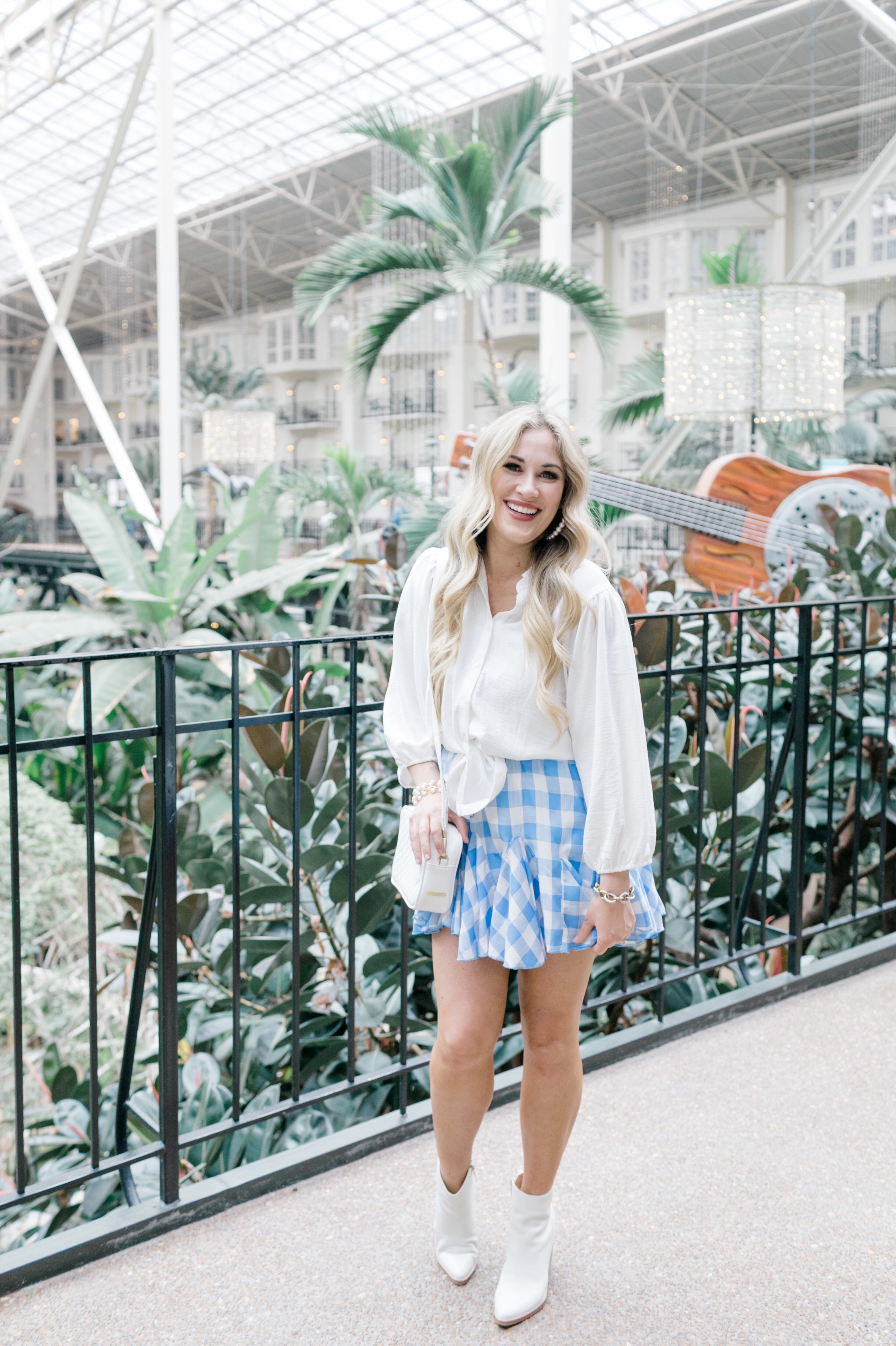 How to Wear a Spring Skirt or Skort, tips featured by top mom fashion blogger, Walking in Memphis in High Heels.