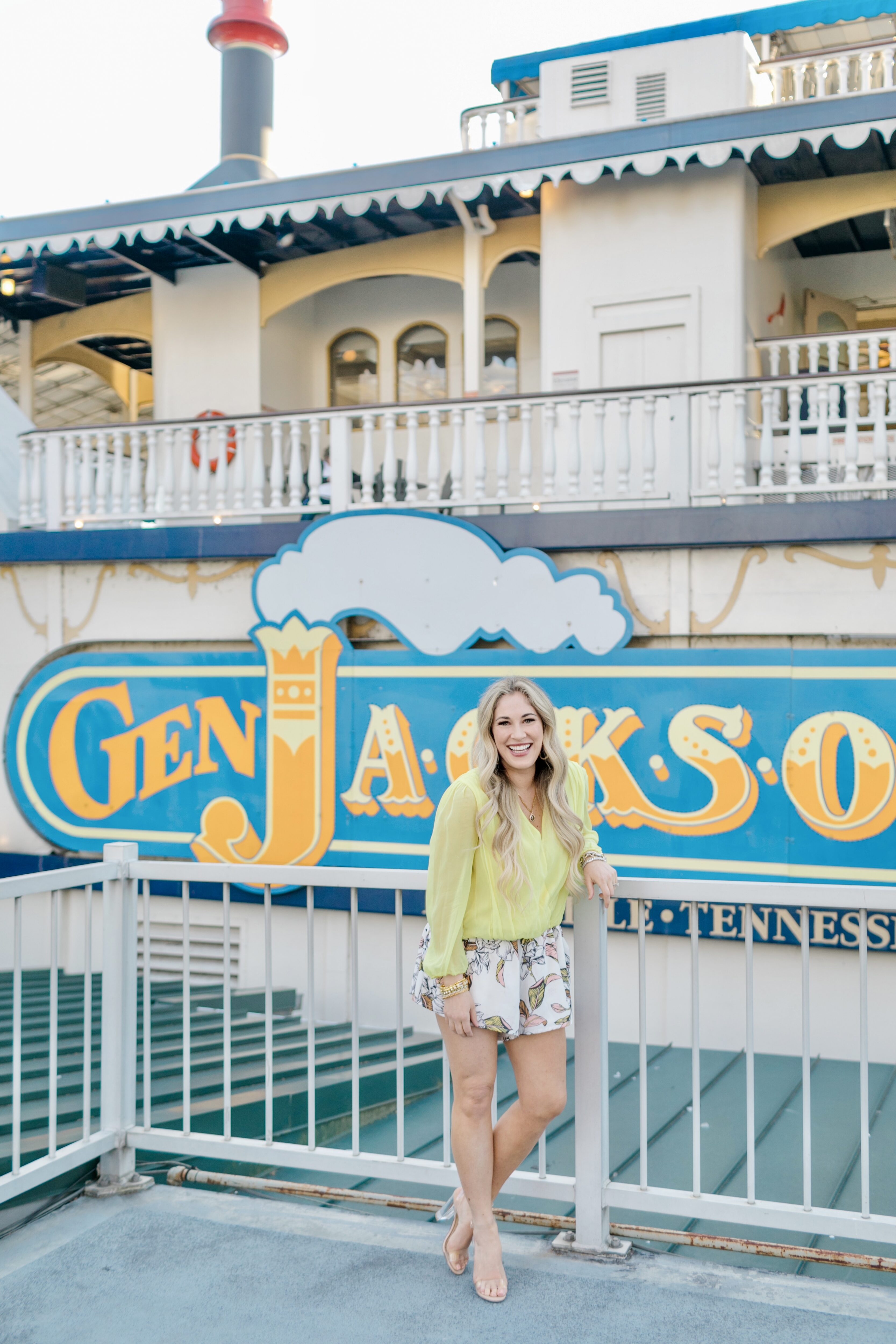 Spring colors look featured by Walking in Memphis in High Heels.