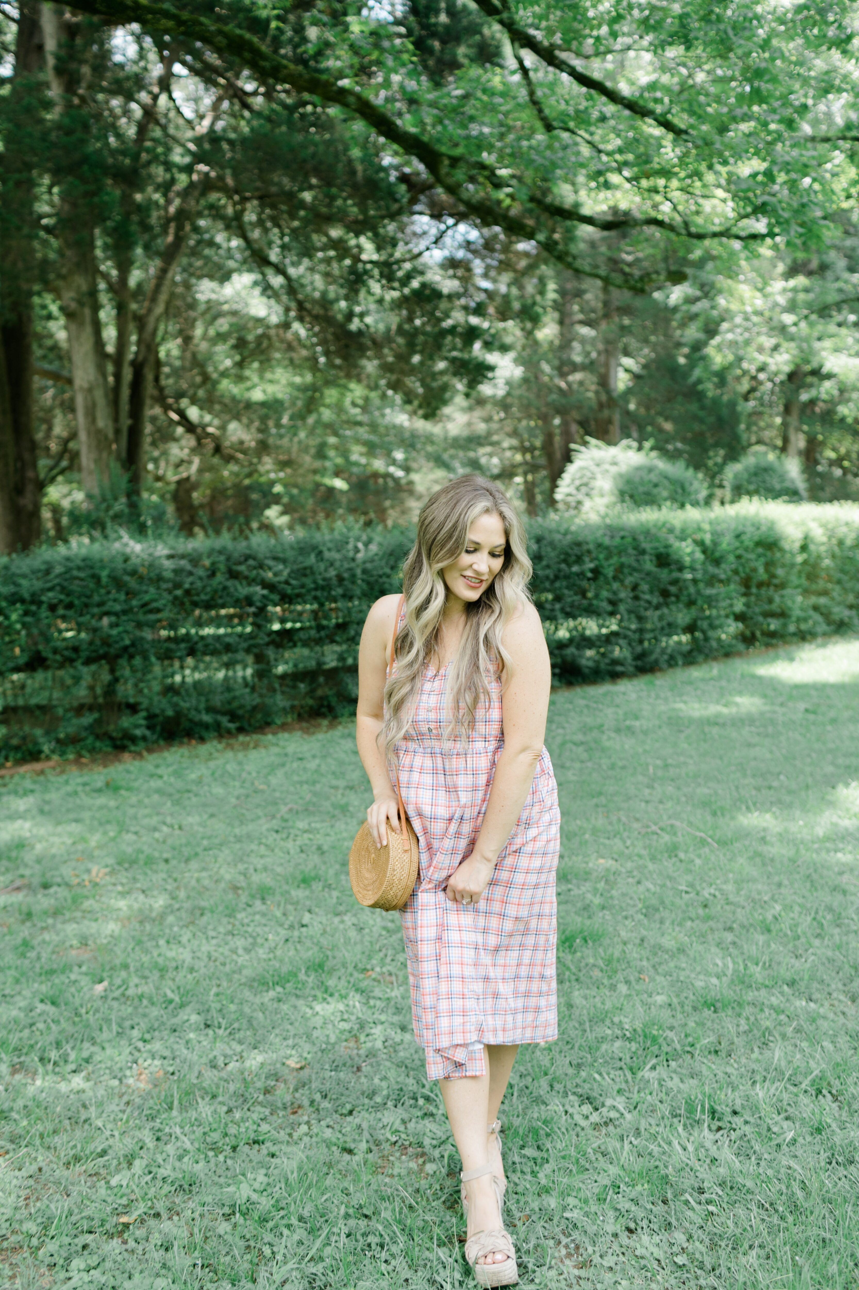 Girls Park Plaid Dress, Dresses