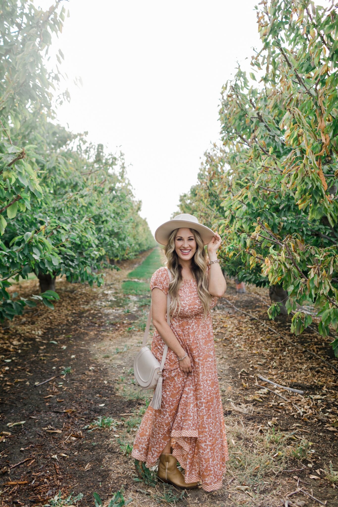 my favorite fall dresses, fall floral maxi dress, fall dress, fall outfit inspiration, orange floral dress