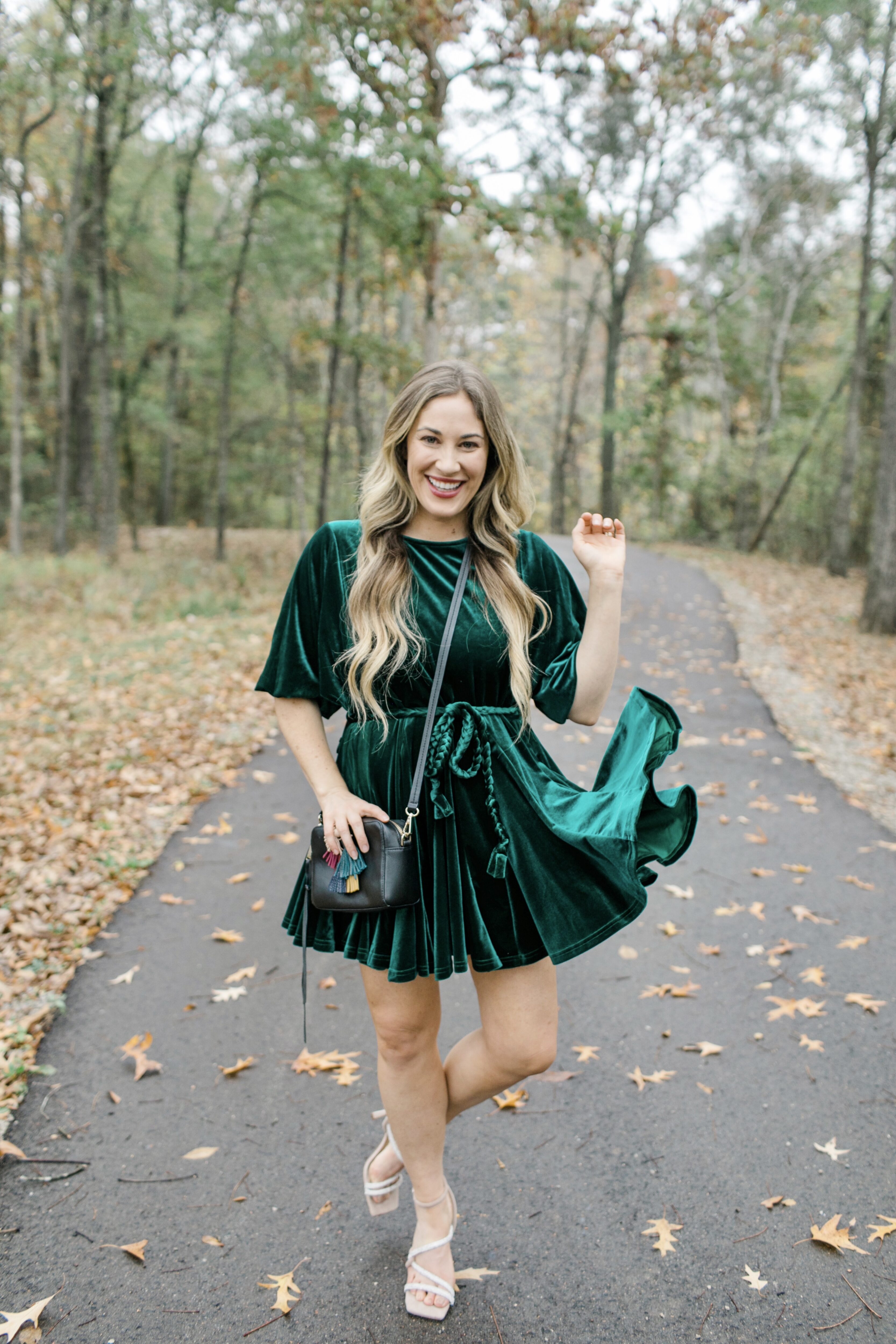 red dress velvet holiday dress