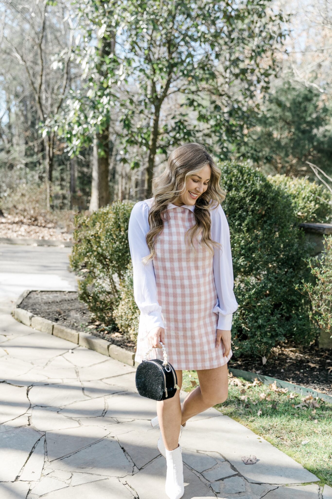 2 Casual Looks with Burgundy Printed Leggings & Confident Twosday Linkup -  I do deClaire