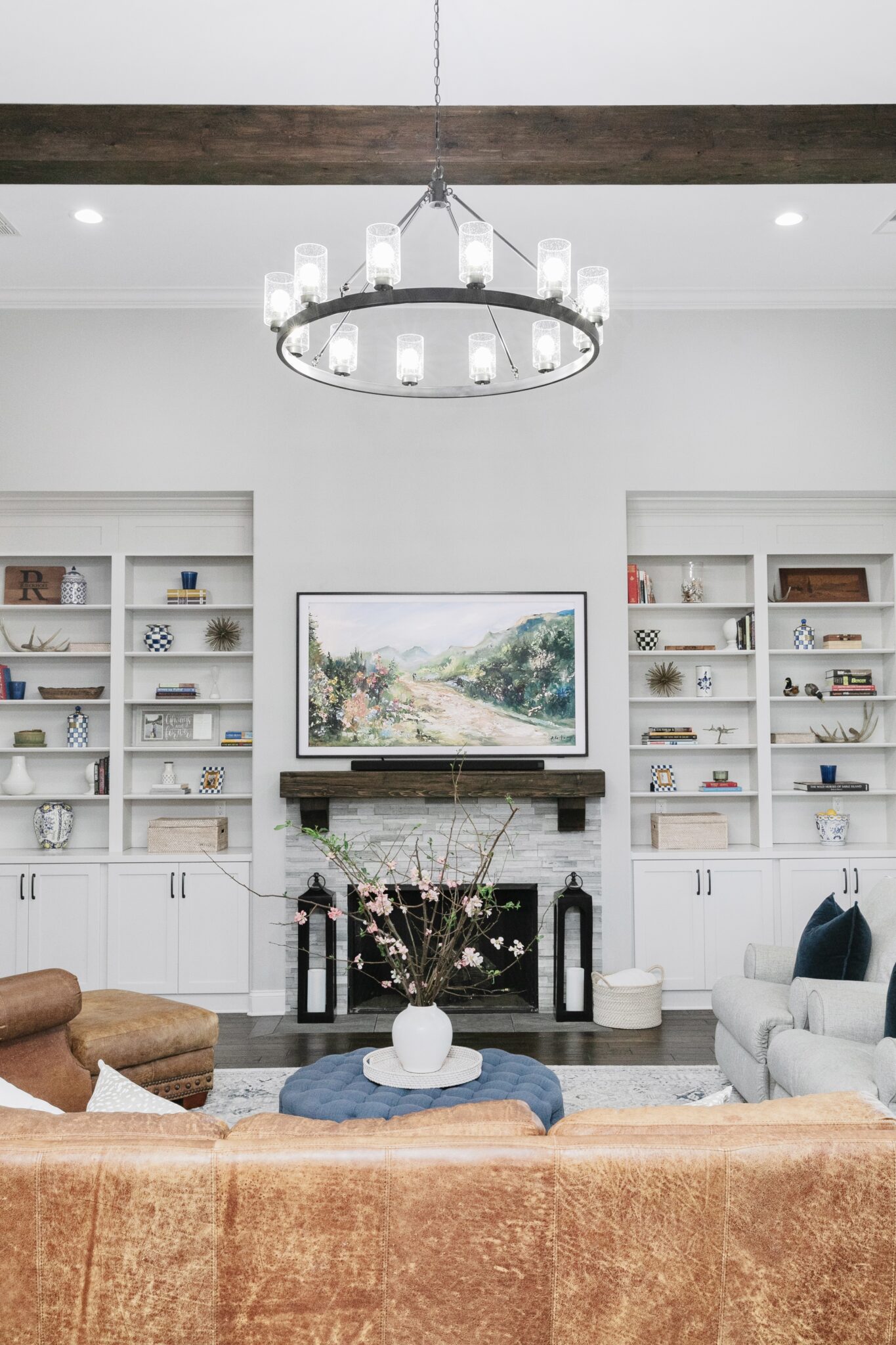 living room chandelier