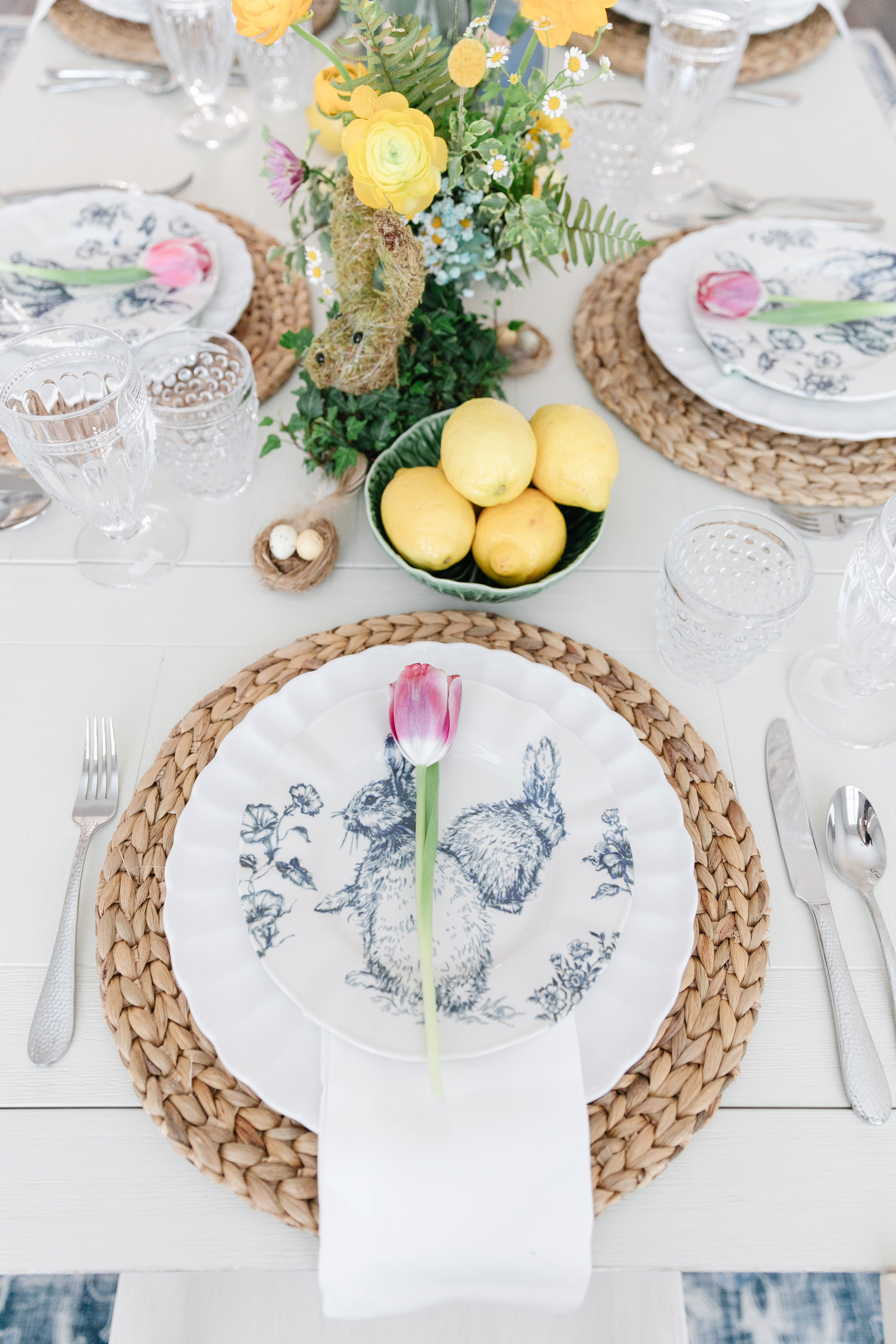 spring tablescape