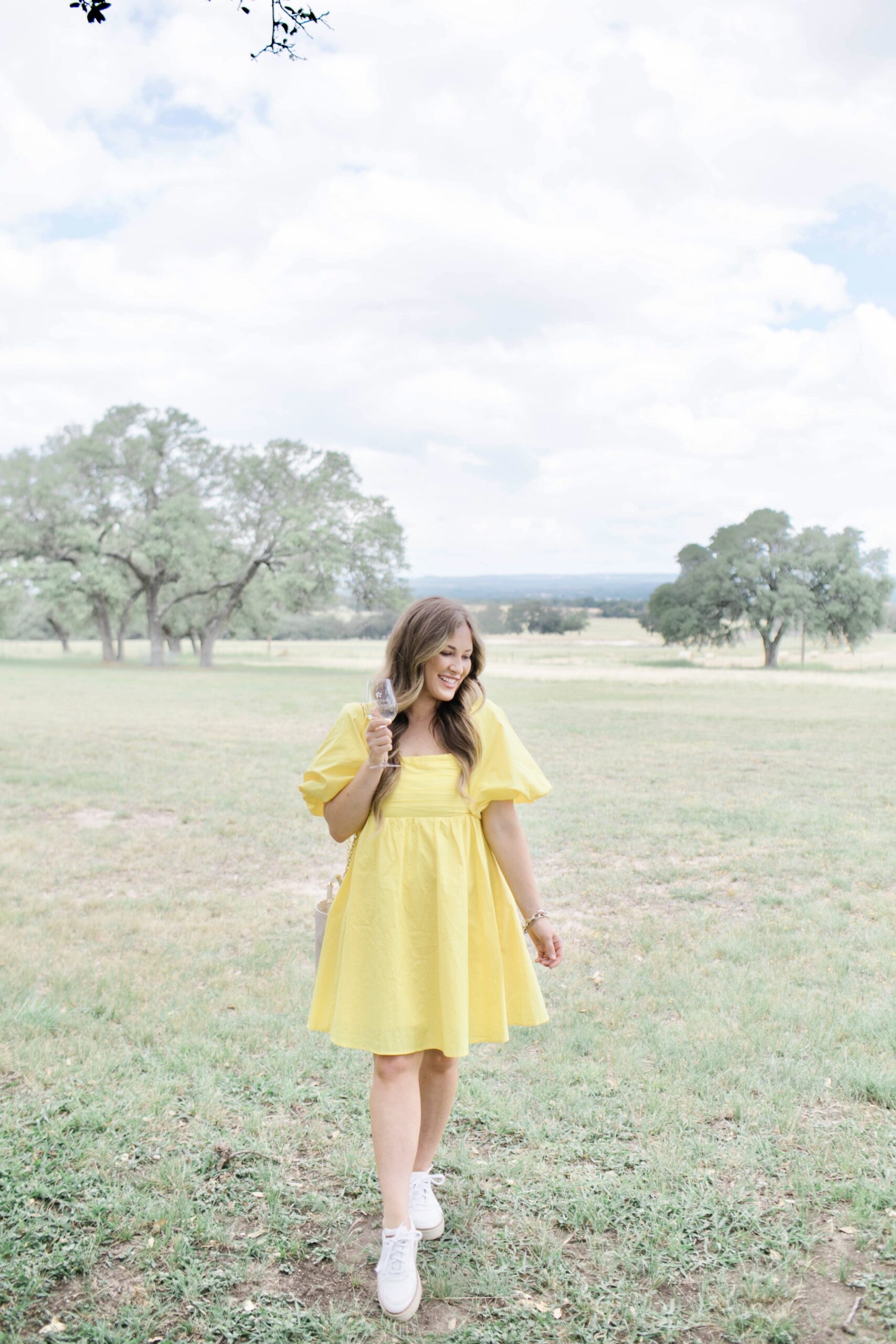 empire yellow dress