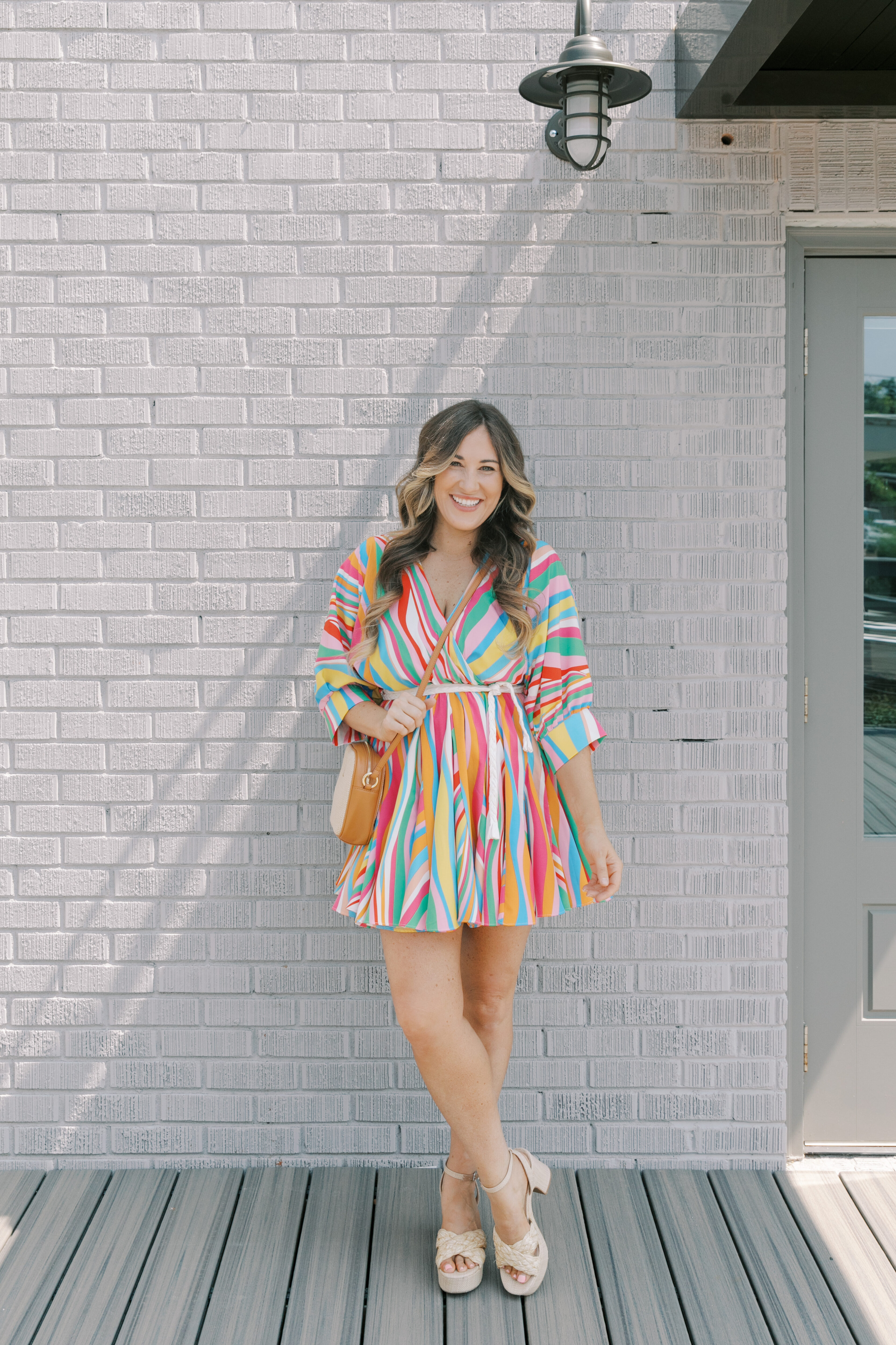 colorful bold prints dress for summer