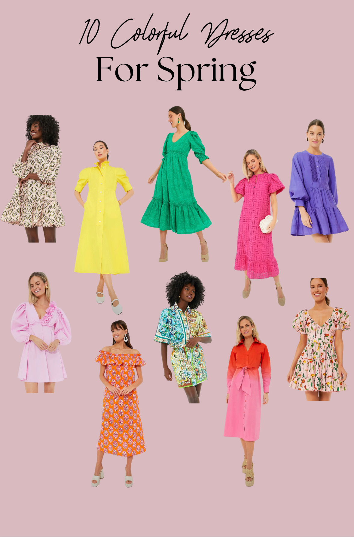 colorful dresses for spring